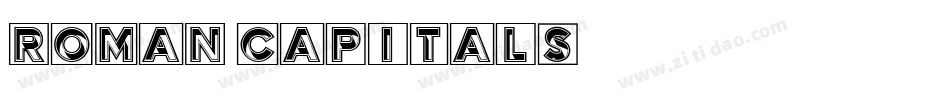 Roman Capitals字体转换